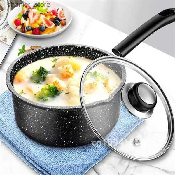Pans Non stick granite Maifan stone cookware ceramic cookware Saucepan hot pot Cassero induction kitchen cookware L240910