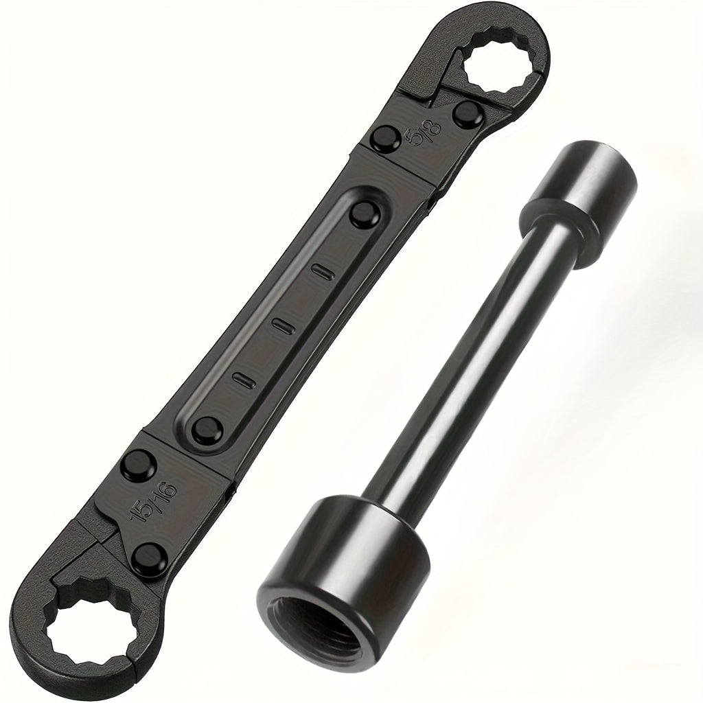 TEMU Plumbing Tools Angle Stop Wrench Kit, Angle-on Wrench Professional Plumber Wrench Tools For Installing New Compression Angle Stop And Removing