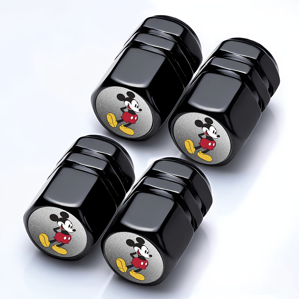 TEMU 4pcs Aluminum Alloy Valve Mouth Caps, Car Valve Aluminum Bicycle Valve Core, Tire Valve Mouth Decorations