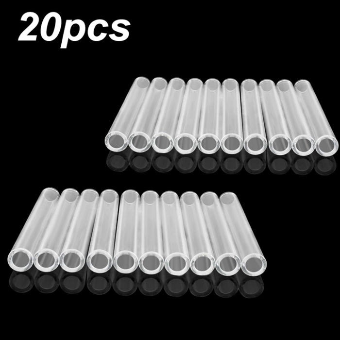 Thick 4.0 Inch Straight Glass Tube Reusable Straws Smoking Pipe 12 mm OD 2 mm ID Wall Pyrex Glass Blowing Clear Tubes For Art DIY Accessories 20pc a