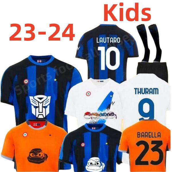 Fans Inter soccer jerseys 23 24 Player Maglia Milano BASTONI GOSENS DZEKO BROZOVIC DE VRIJ football shirts 2023 2024 LAUTARO SKRINIAR BARELL