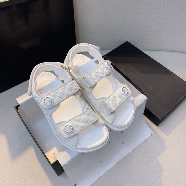 designer slides sandals women designer sandals sandles candy color flats shoes bottom comfort sand beach sandals rhinestone chain open toe l