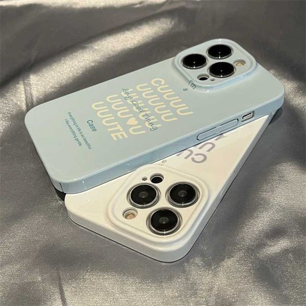 Cell Phone Cases Suitable for IPHONE12PROMAX IPHONE13PROMAX 14PLUS 14PROMAX IPHONE15 15PRO 15PLUS 15PROMAX Simple English Acrylic Phone Case