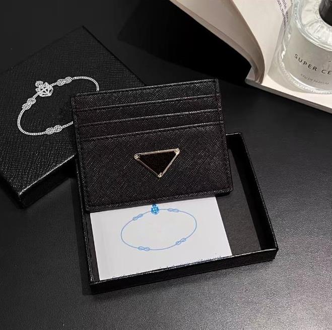 Card Holder Saffiano Designer Bag Genuine Leather Wallet Billfold Case Mini Coin Purse Card Holder For Men And Womens 7Y07 LSY 3F