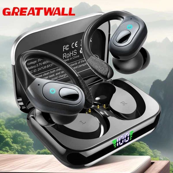 GREATWALL TWS Wireless Earphones set Wireless 5.3 Sports ear-hook set Stereo noise reduction Earbuds HD Call Z250114