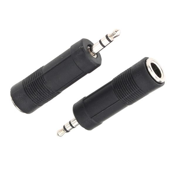 3.5mm Male To 6.35mm Female Plug 3Pole Connector Headphone Audio Adapter AUX Amplifier Jack Stereo Converter for Mobile Phone PC Notebook Sp