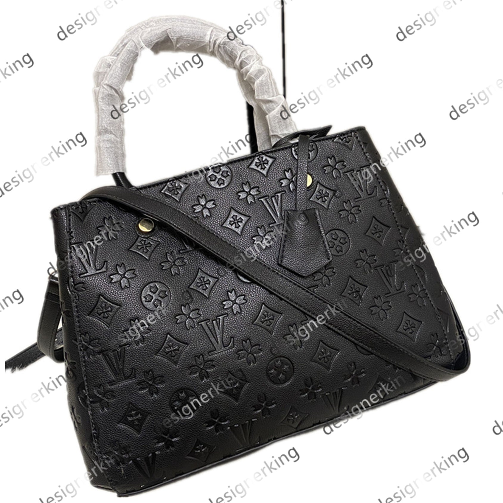 Designer Bags M41056 Women Shoulder Bag Purse Brown lvities The Tote Bag Letter Genuine Leather Bags Crossbody Handbag Lady Purse Luxury Female back