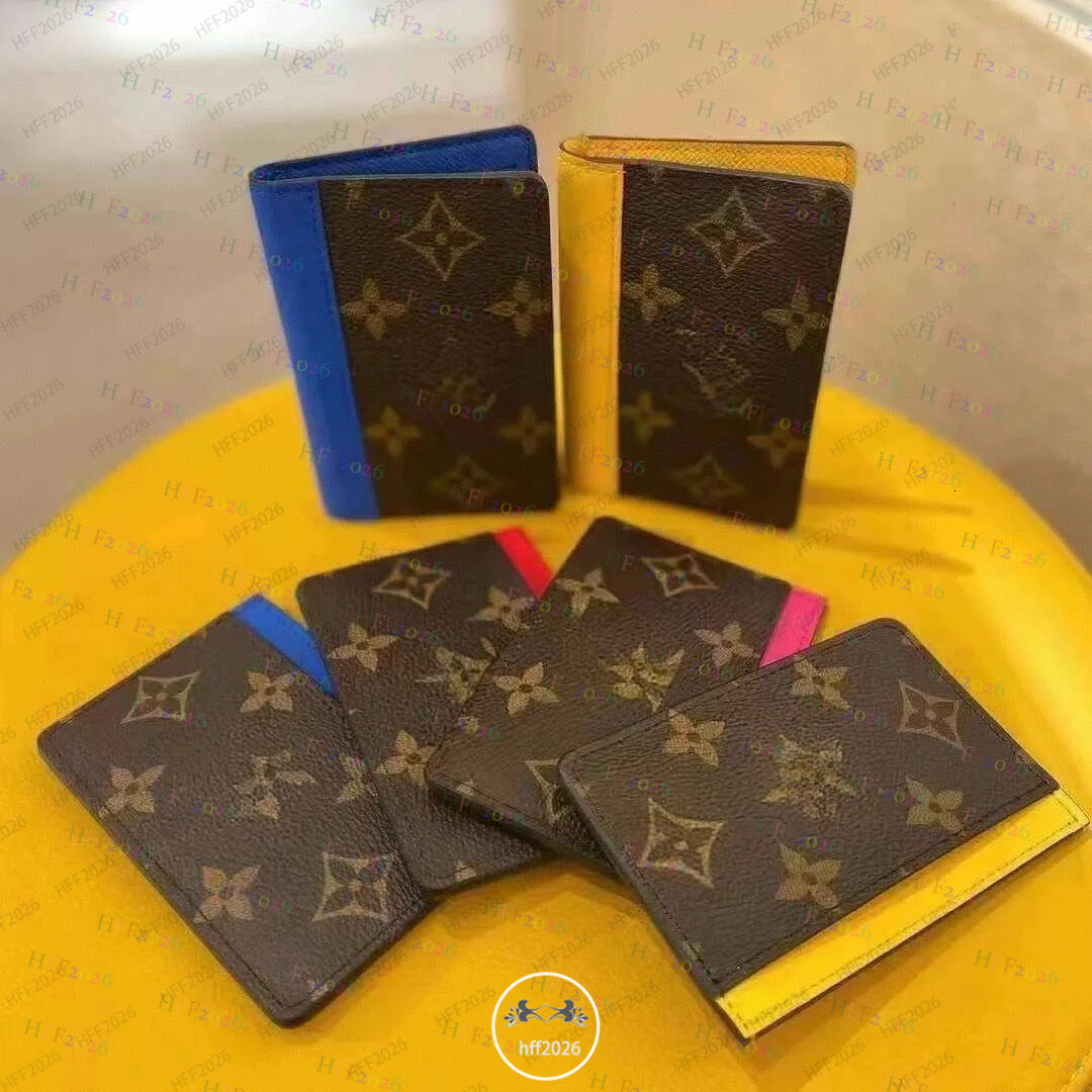 holders designer High Quality Multiple Wallet POCKET ORGANIZER leather holders men wallets money credit short money clutch bags original box Pocket