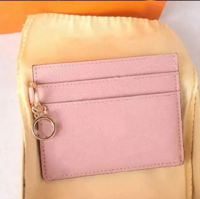 Fashion Leather Card Holder Designer Wallets Luxury Coin Purses Top Quality Cardholder Key Pouch Women Mens Wallet Passport Credit Card Holders Card