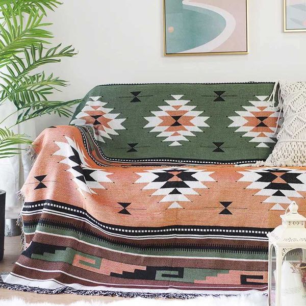 Bohemian Plaid cotton Blanket for Sofa bed Decoration Blankets Camping Picnic Blanket Sofa cover throw Blanket bedspread DecorM240807