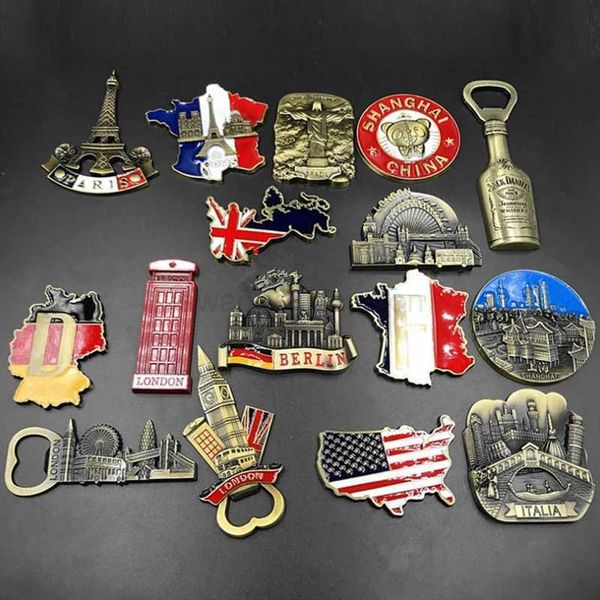 Souvenir Pairs Tower Retro Fridge Magnet Whiteboard Decorative Refrigerator Souvenir Fridge Stickers For Children Home DecorXJ240809