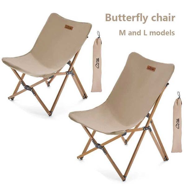 Outdoor folding chair folding moon chair inclined convex wheelchair small footstool Mazar fishing beach chairW241111