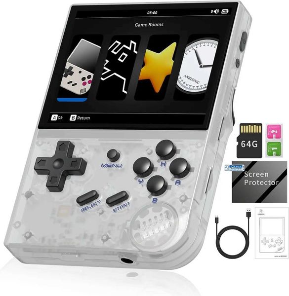 New Arrival ANBERNIC RG35XX newly updated 3.5-inch IPS Video Game Handheld Game Console with Linux System H700 quad core ARM Cortex-A53 1.5G
