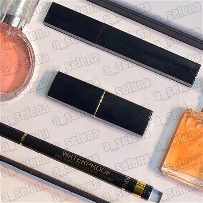 Makeup Set 5 in 1 Box Liquid Eyeliner Matte Lipstick Mascara 15ml Perfume 3 in 1 Kit