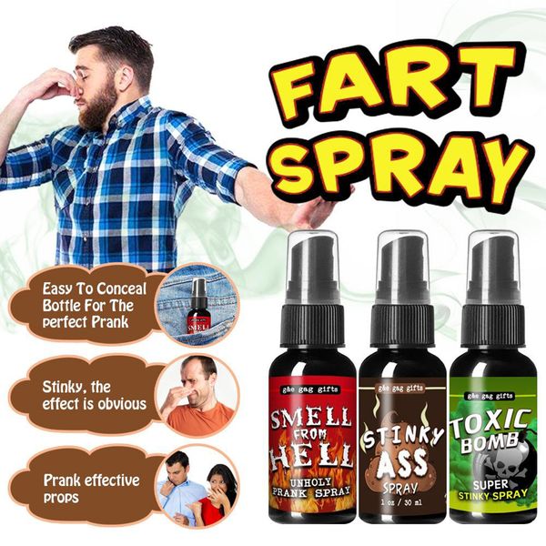 Novelty Prank Liquid Fart Gag Spray Toys For Children Tricks Toy Smelly Stinky Party Games Supplies High Quality