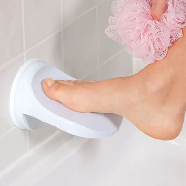 Bathroom Shower Rest Shaving Leg Aid Grip Holder Step Suction Cup Non Slip Foot Pedal Wash Feet