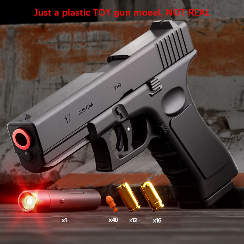 Colt Automatic Shell Ejection Pistol Laser Version Toy Gun For Adults Kids Outdoor Games dh910320090