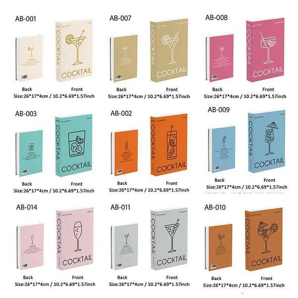 Luxury Brand Custom Fake Books Perfume Fashion Black Girl Colorful Magazine Decorative Book Storage Box Coffee Table Home Decor M240903