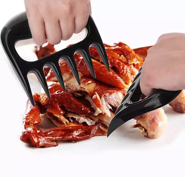 Poultry Black Meat Bear Claws Plastic Forks BBQ Shredder Chicken Separator Easy Clean Use Barbecue Kitchen Tools P1108