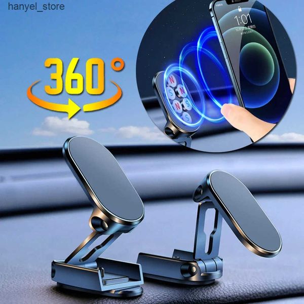 Cell Phone Mounts Holders Magnetic car phone holder for 14 foldable universal mobile air vent magnetic installation G supports 720 rotation