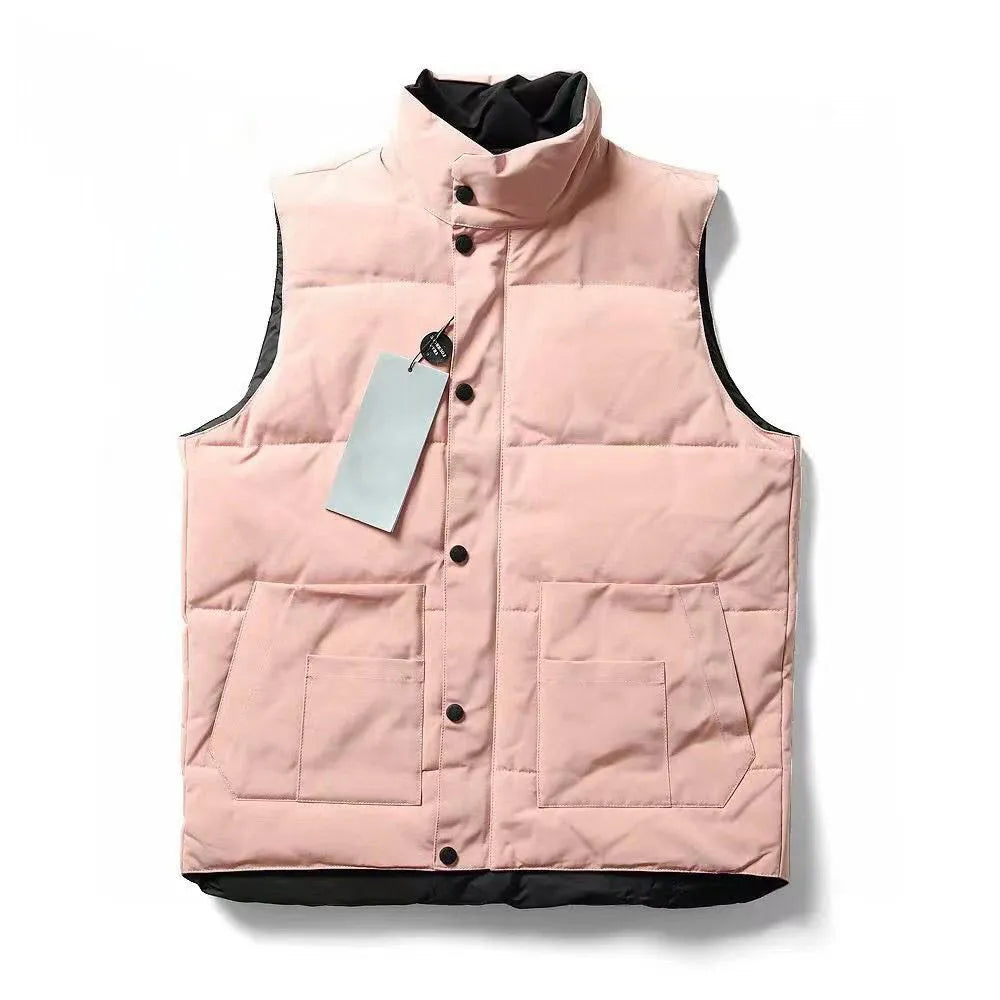 Men Women Vest Sleeveless Lightweight Women Vest Down Filled Puffer Warm Quilted Men Coat Casual Parka Trench Coat Outerwear for Autumn Winter Cold