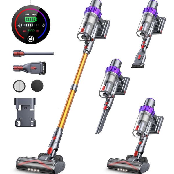 Cordless BuTure Self-Standing Stick with 38Kpa 450W Brushless Motor - Automatically Adjust Suction Anti-Tangle Vacuum Cleaner for Home Pet H