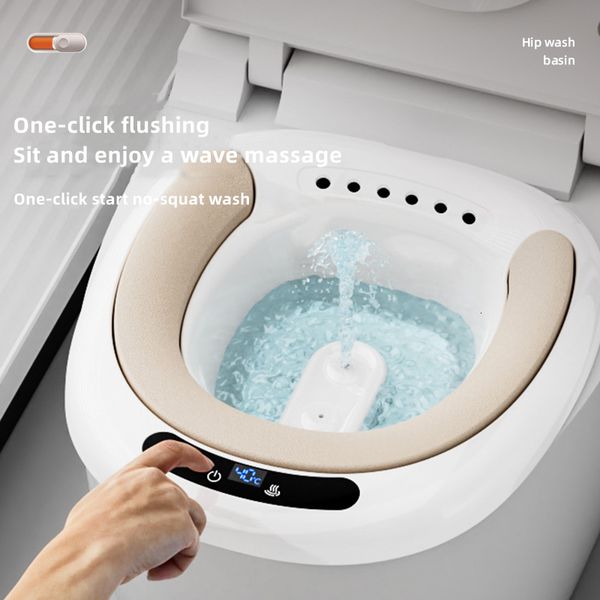 Toothbrush Holders Electric bidet for pregnant women squatting basin buttock washing bath medicine fumigator toilet 230915