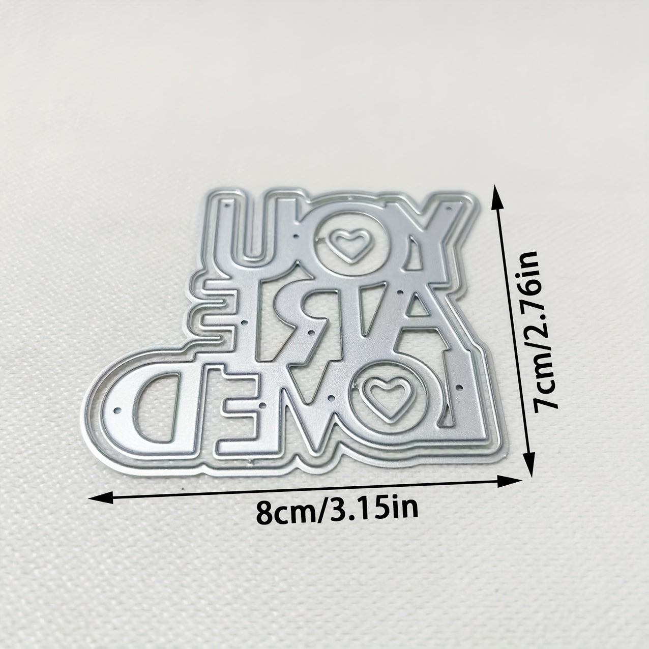 TEMU 1pc You Are Metal Die Cut, Diy Scrapbooking Embossing Stencil, Handmade Greeting Card Making Metal Cutting Dies, Gift Card Making Tools