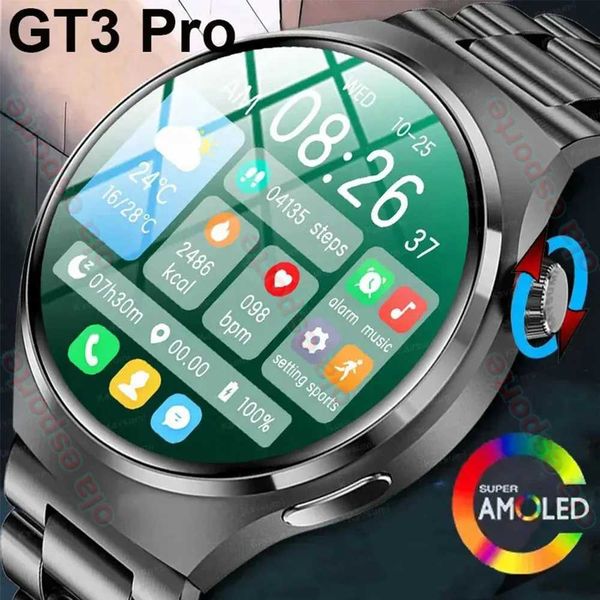 For Men Women Smart Watch 2024 New etooth Call Full Touch Amoled Diy Dails Sport Waterproof SmartWatch Pk Gt3 Pro Watch Gt4XJ250108