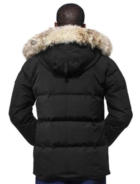 Winter Men Down Jackets Real Coyote Fur Designer Homme Puffer Canada Windbreaker Jassen Outerwear Hooded Fourrure Manteau Down Jacket Coat H