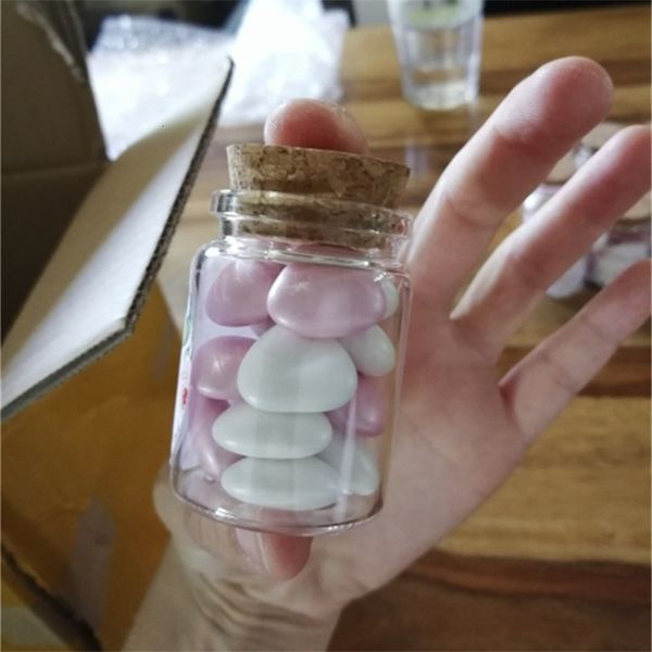 Storage Bottles Jars 26*37*50mm 30ml Dragees Glass Jars Little Glass Bottle Test Tube Empty Container DIY Crafts Candy Bottle Wedding Gift 2