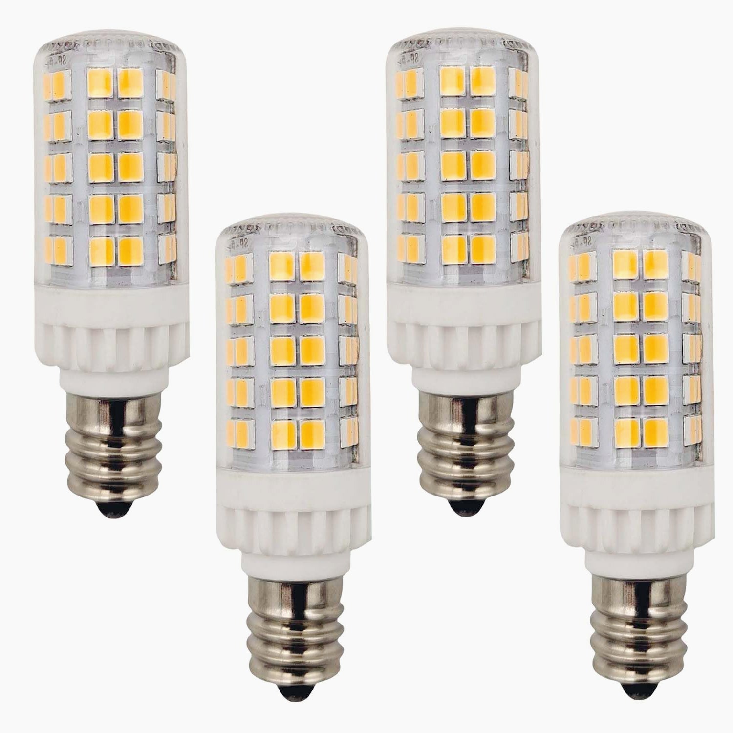 5W LED Candelabra Bulb E12 Base Warm White Salt Rock Lamp Light Halogen Equivalent Incandescent Replacement 4 Pack