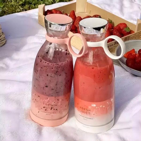 Portable rechargeable juice blender wireless fresh 350ml USB mini fruit extractor food milkshake juicer 240817