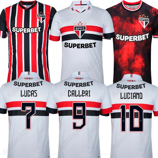 Sao Paulo jerseys 24 25 LUCAS LUCIANO CALLERI Sao Paulo football shirts 2024 2025 PABLO MAIA GALOPPO NESTOR soccer jersey