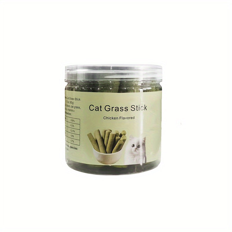TEMU Cat Grass Teething Sticks For Removal, , Chicken , Cat Dental Treat