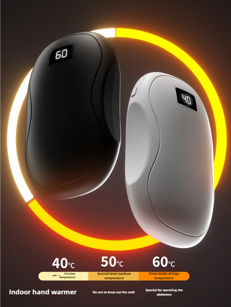 Digital Display Hand Warmer Power Bank Winter Handheld Wireless Charging Power Bank Suitable for iPhone16. 15Pro Max and other mobile phones