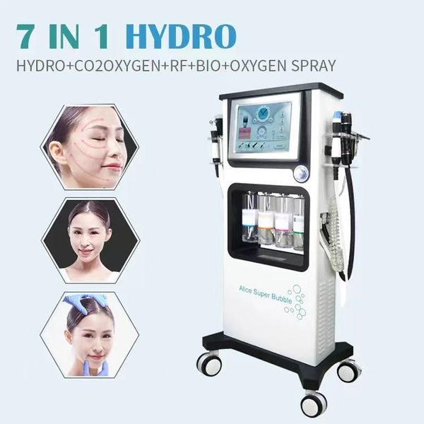 Alice super bubble anti-aging facial rejuvenation device 7 in 1 microdermabrasion multifunctional skin firming beauty machine