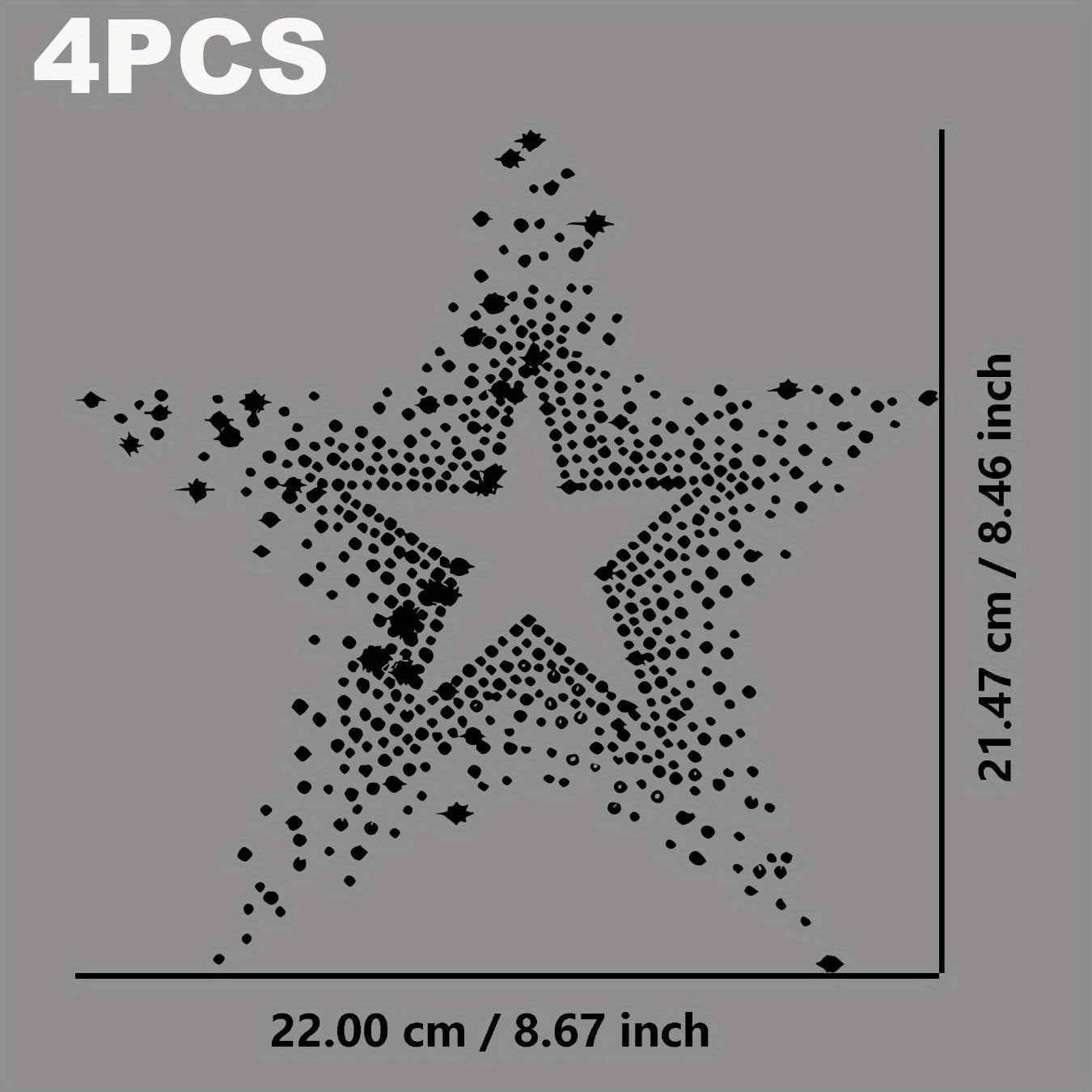 TEMU 4pcs Iron On Transfers Heat Transfer Decal - Iron-on Patch Iron On Stickers For Throw Pillow Diy Jeans T-shirt Canvas Bag Hoodie T Shirt Apparel