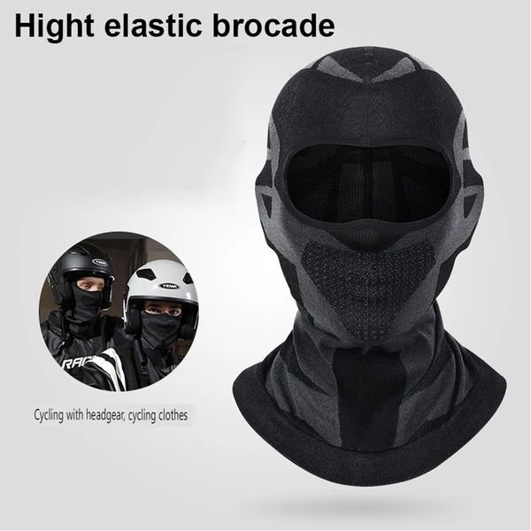 Thermal Motorcycle Riding Face Mask Balaclava Head Cover Ski Bicycle Motocycle Windproof Soft Warm Motorcycle Hat Headwear 240716