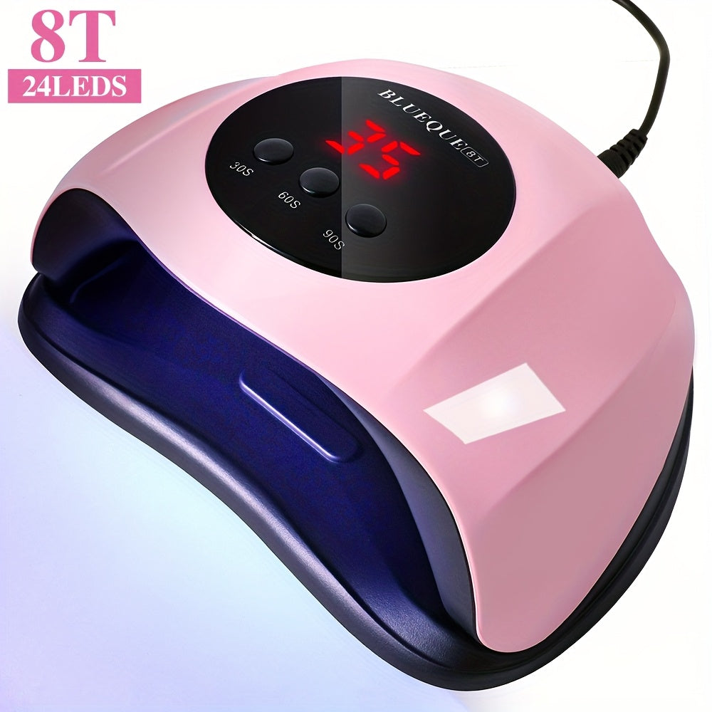 TEMU Led For Nail Polish Lamp, Quick For Nail Dryer With Automatic Sensor, 3 Timer Setting For Nail Dryer For Nail Salon Equipment, Portable Led For