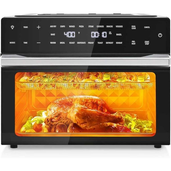 Air fryer 32QT 19 in 1 toaster oven combination digital spiral oven countertop kitchen utensils 1800w air fryer B240806