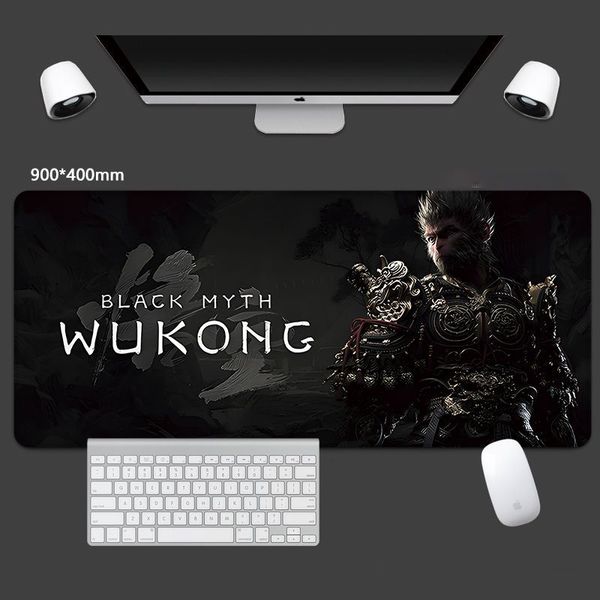 Black Myth Wukong Mouse Pad Oversized E-sports Game Mouse Keyboard Pad Computer Desk Mat Premium Office Mat