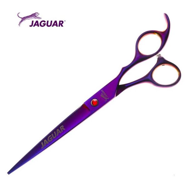 Professional Hairdressing Scissors 7 Inch Cutting Barber Shears Pet Scissors Purple StyleM240801