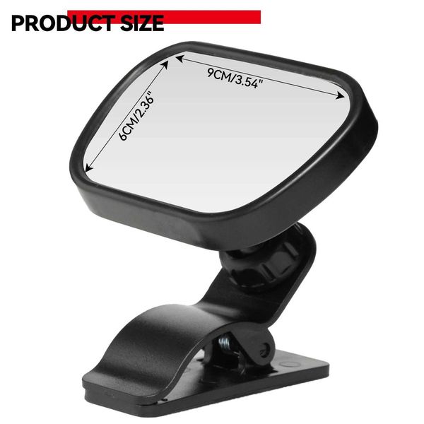 9x6cm Suction Clip Safety Mirror For Child Baby Infant Car Back Seat Backseat View Mirror Rearview Convex Kids Ward Care StylingT250121