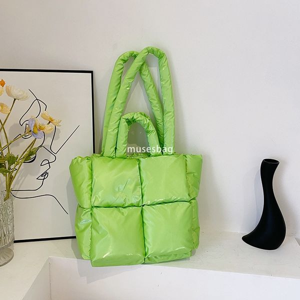 Korean Fashion Trend Autumn and Winter New Large Capacity Tote Bag Space Bag Single Shoulder Bubble Bag Space Cotton Fashion Down Bag