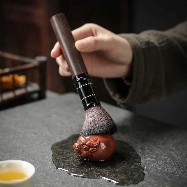 Lucky Purple Clay Tea Pet Cow Accessories Chinese Handicrafts Kung Fu Tea Home Decoration Tea Accessories W240815