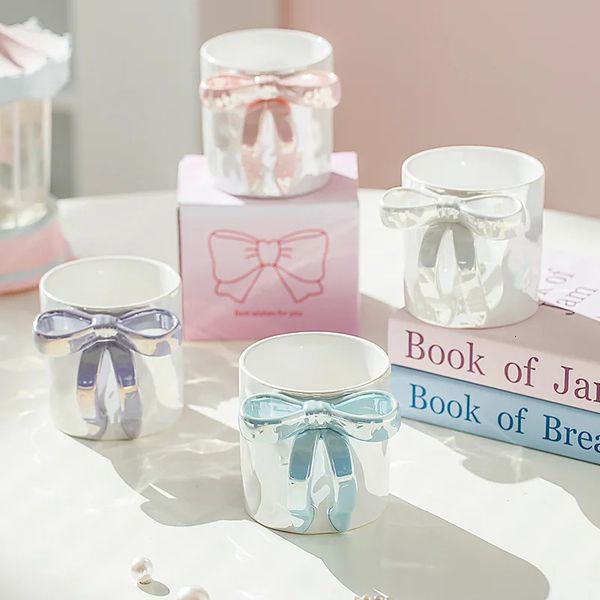 Colorful Coffee Mug Ceramics 350ML Large Capacity Breakfast Oatmeal Milk Tea Cup Microwave Safe 241128