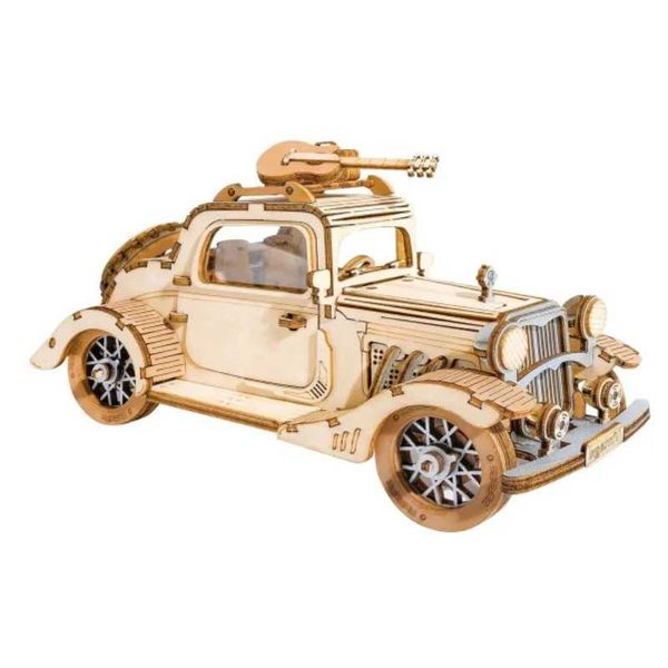 Robotime Wooden Model Vintage Car Kits 3D Wooden Puzzles DIY Model Kits Collection Lover Best Gift for 14+ Z250110