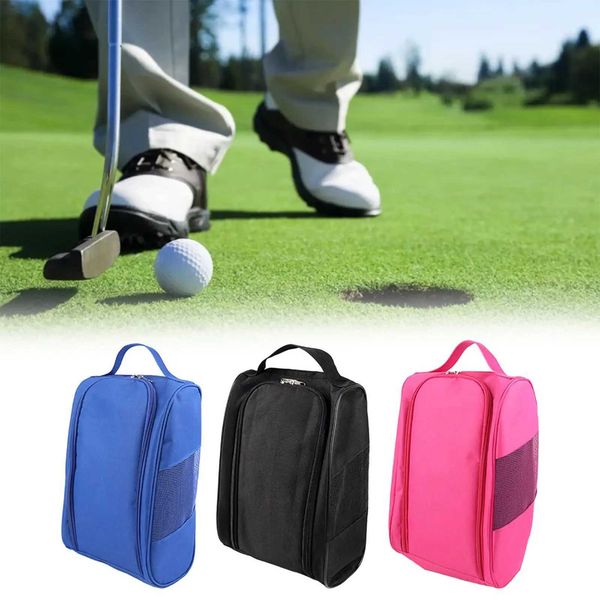 Golf Bags Golf Shoes Bag Oxford Cloth Multifunction Sports Shoes Bag Shoe Carrier Bag Pouch for Adults Gym Track and Field Hiking Camping L4