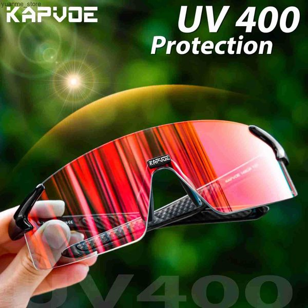 Outdoor Eyewear KAPVOE Bike Cycling Glasses Photochromic Bicycle Cycling Sunglasses Women Outdoor Sport Eyewear Driving fishing camping Gogg